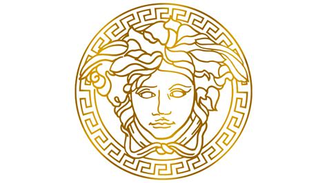 gold versace logo